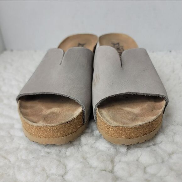 Mephisto Lisane Women’s Wedge Sandals EU 37 US 7 Gray Cork Comfort Shoes main image 4